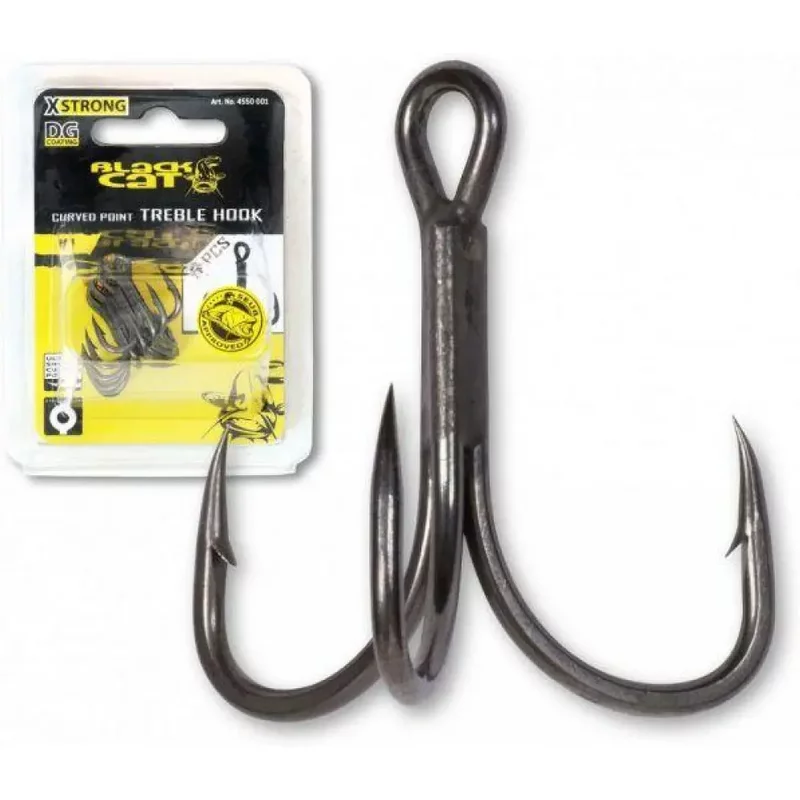 Hook Black Cat Treble DG DG #3/0 (x5)