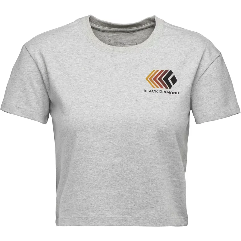 Women's T-shirt Black Diamond Faded Crop