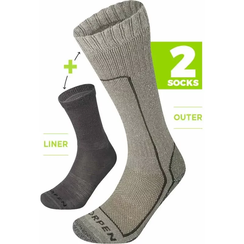 Merino wool socks Lorpen System Eco (x2)