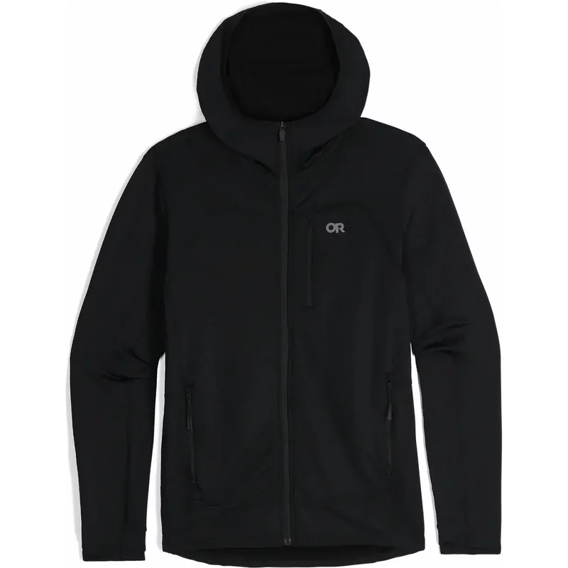 Full zip fleece hoodie Outdoor Research Vigor Grid