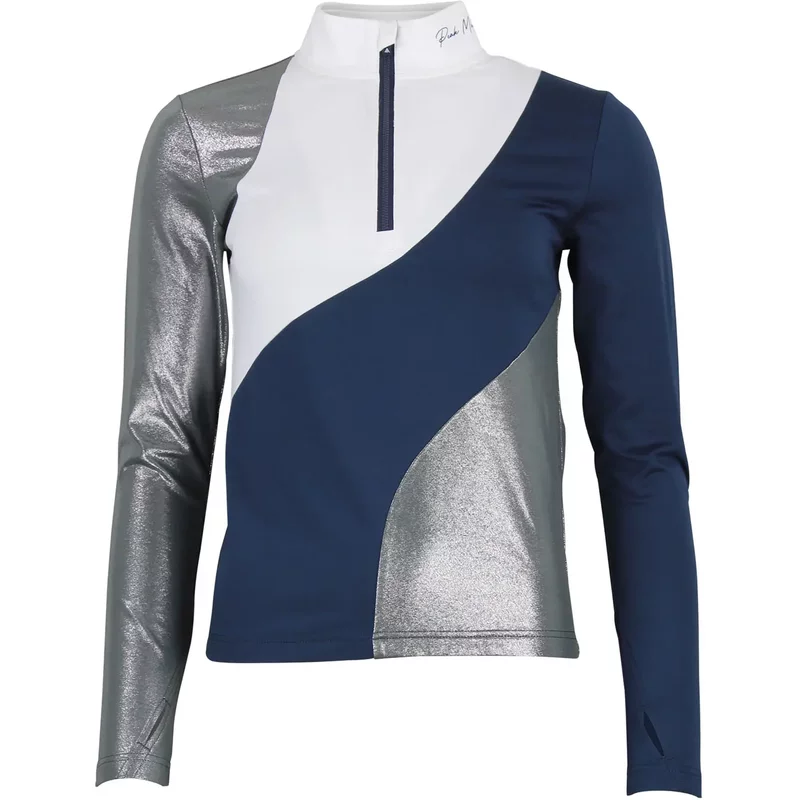 Women's long sleeve zip-up base layer Peak Mountain Aramis