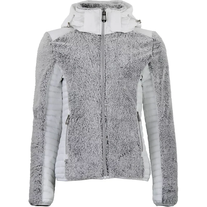 Two-tone zip-up hoodie fleece for women Peak Mountain