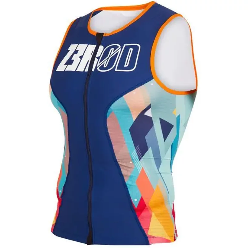 Sleeveless tri-suit Z3R0D Racer Kubik Block