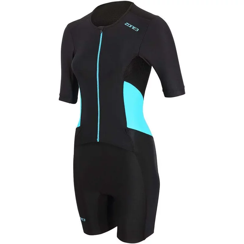 Women's three-way short-sleeve full-zip jumpsuit Zone3 Activate