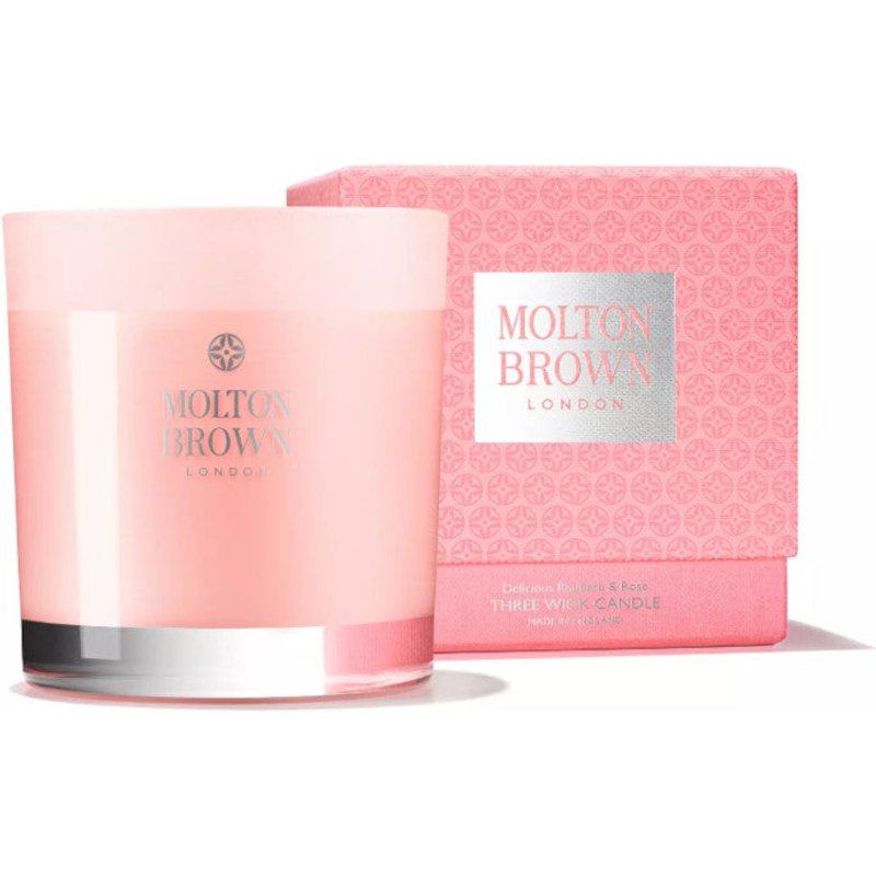 Molton Brown Rhubarb & Rose - 480 Gr - Candela 3 Stoppini-image