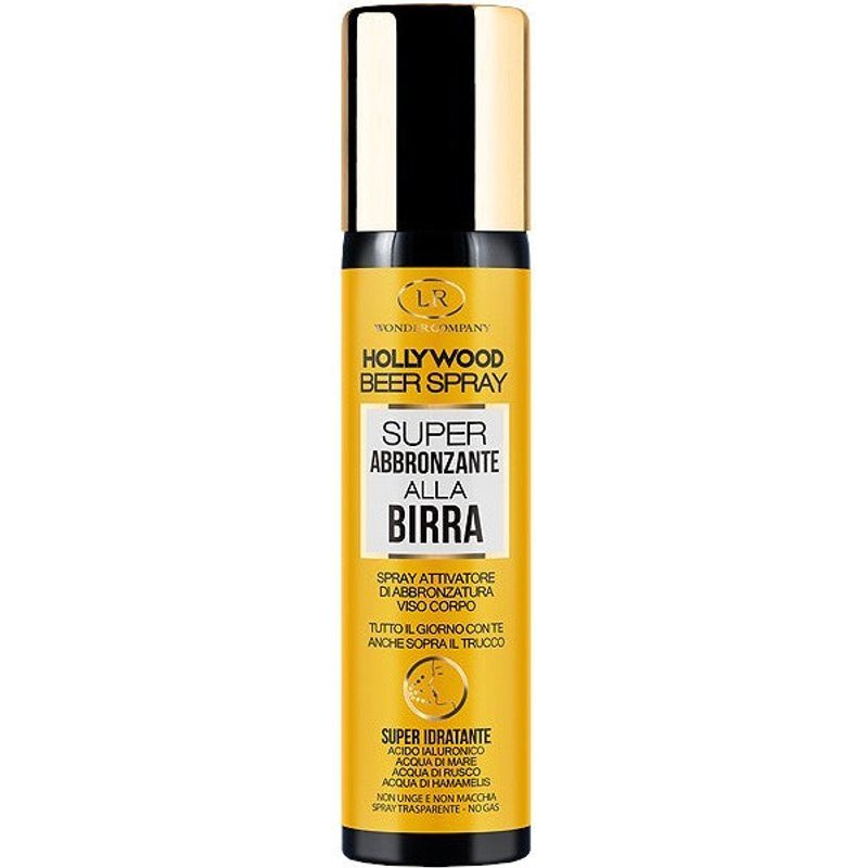 LR Wonder Company Hollywood Beer Spray - Super Abbronzante Alla Birra Viso/Corpo 75 ML - 75 ML-image