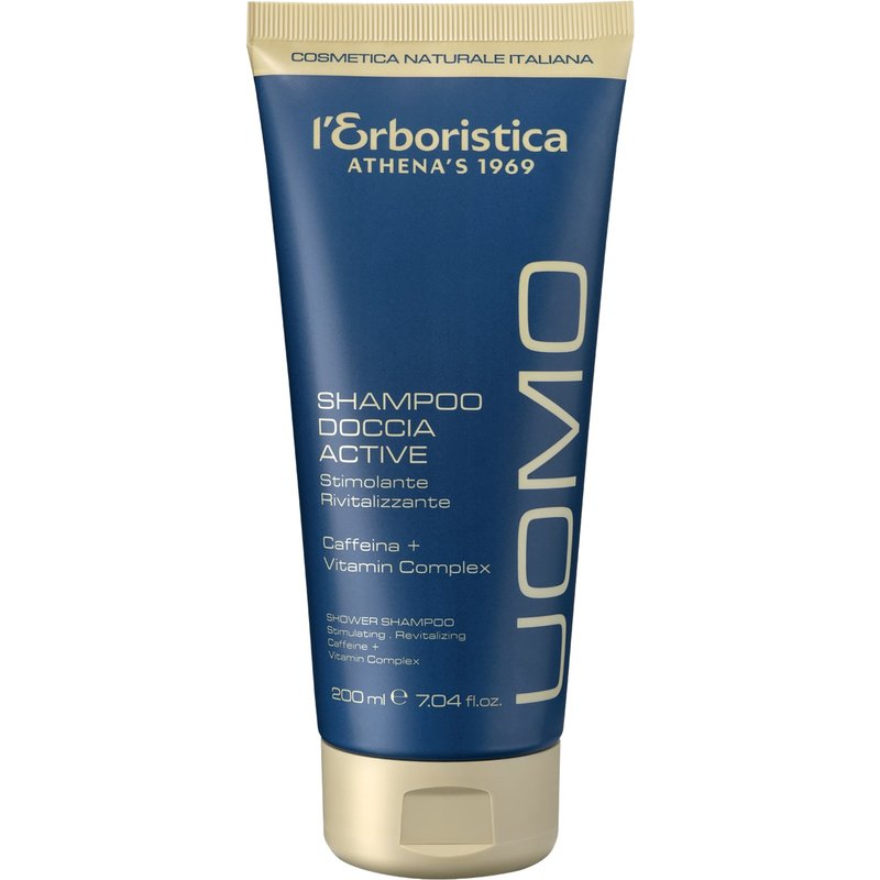 L’Erboristica Athena’S 1969 L'erboristica Caffeina E Vitamin Complex Shampoo Doccia Active Uomo - 200 Ml-image
