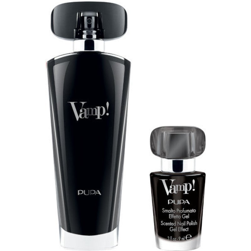 Pupa Vamp! Black Confezione 50 Ml Eau De Parfum + 9 Ml Vamp! Smalto Profumato Effetto Gel 305 - 50 Ml Eau De Parfum + 9 Ml Vamp! Smalto Profumato Effetto Gel 305-image