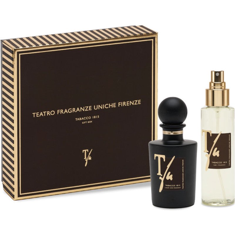 Teatro Fragranze Uniche Teatro Fragranze Uniche Tabacco 1815 100 Ml Diffusore Con Bastoncini + 100 Ml Spray Tessuto - 100 Ml Diffusore Con Bastoncini + 100 Ml Spray Tessuto-image