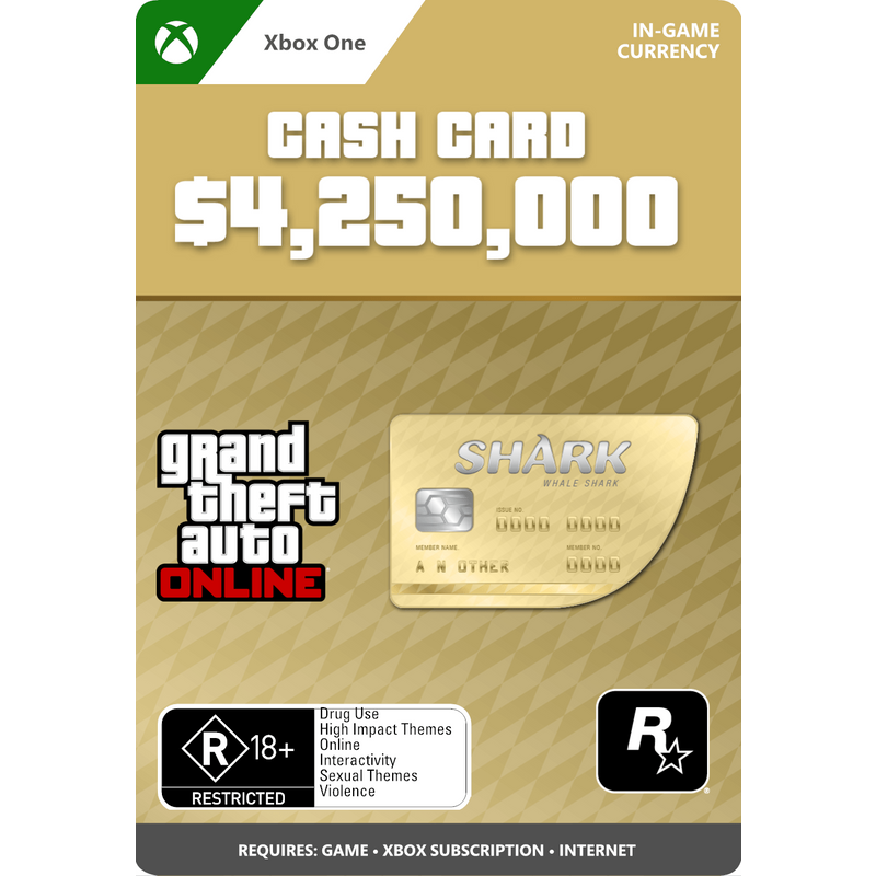 Whale Shark Card GTA Online (Xbox One)