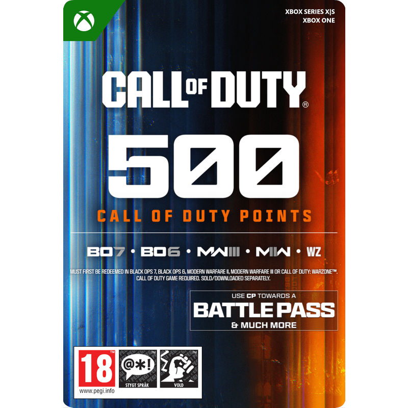 500 CALL OF DUTY POINTS