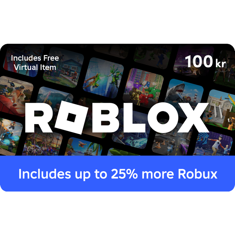 Roblox Gavekort 100 kr | Robux Gavekort | Roblox Gift Card