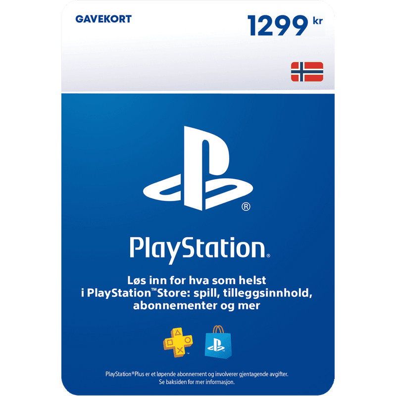 PlayStation Store Kort 1299 NOK
