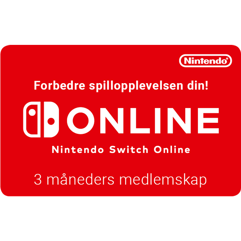 Nintendo Switch Online 3 måneder