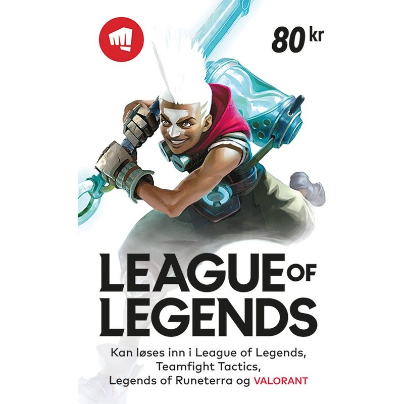 Riot Games League Of Legends Gift Card 80 kr