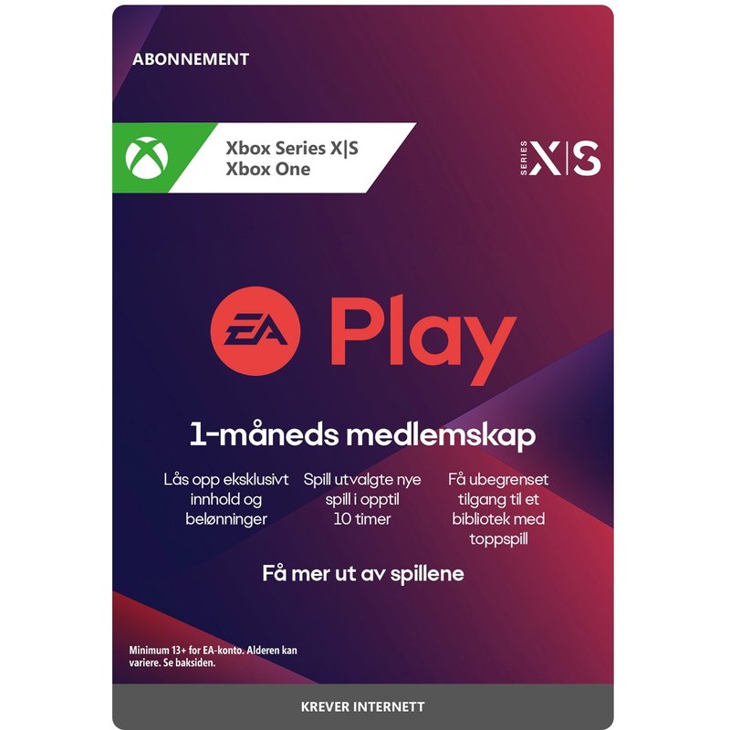 EA Play 1 måned Xbox