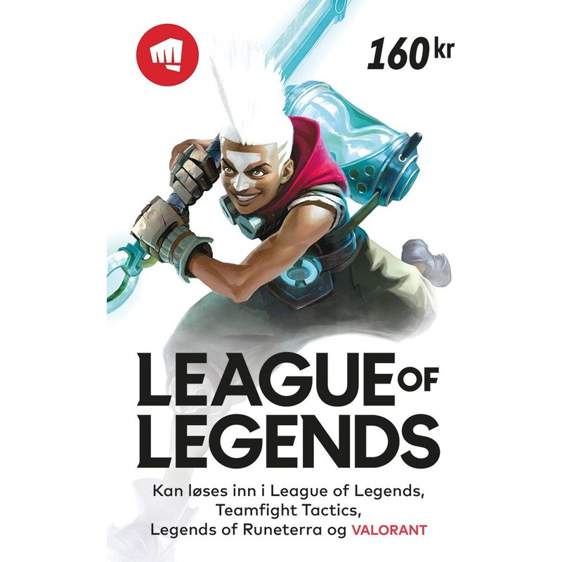 Riot Games League Of Legends Gift Card 160 kr