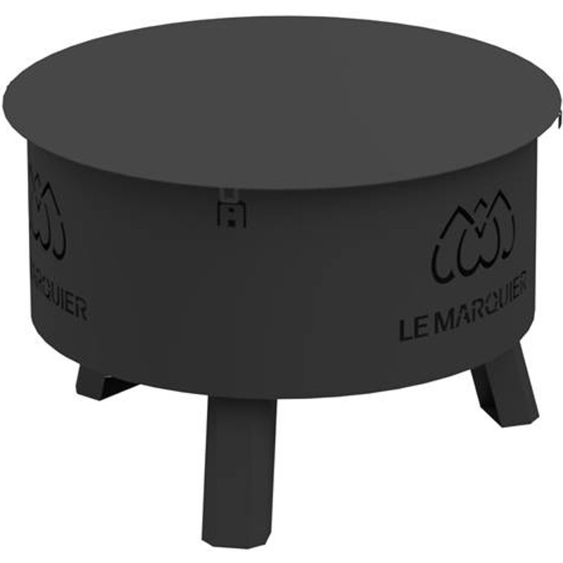 Brasero d'Extérieur avec Couvercle en Acier Ø 60 cm Original