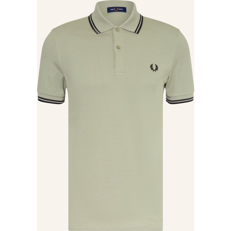 Fred Perry Piqué-Poloshirt gruen