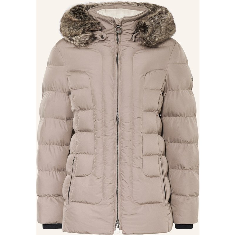 Wellensteyn Steppjacke Belvitesse Medium Mit Abnehmbarem Kunstfell beige
