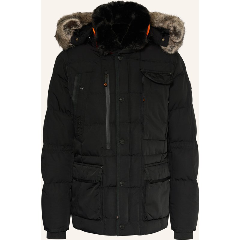 Wellensteyn Steppjacke Marvellous Mit Kunstpelz Und Sorona® Aura-Isolierung schwarz