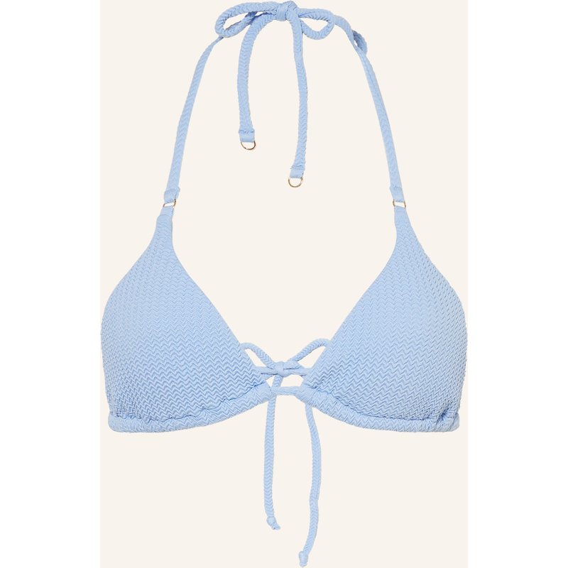 Seafolly Triangel-Bikini-Top Sea Dive blau