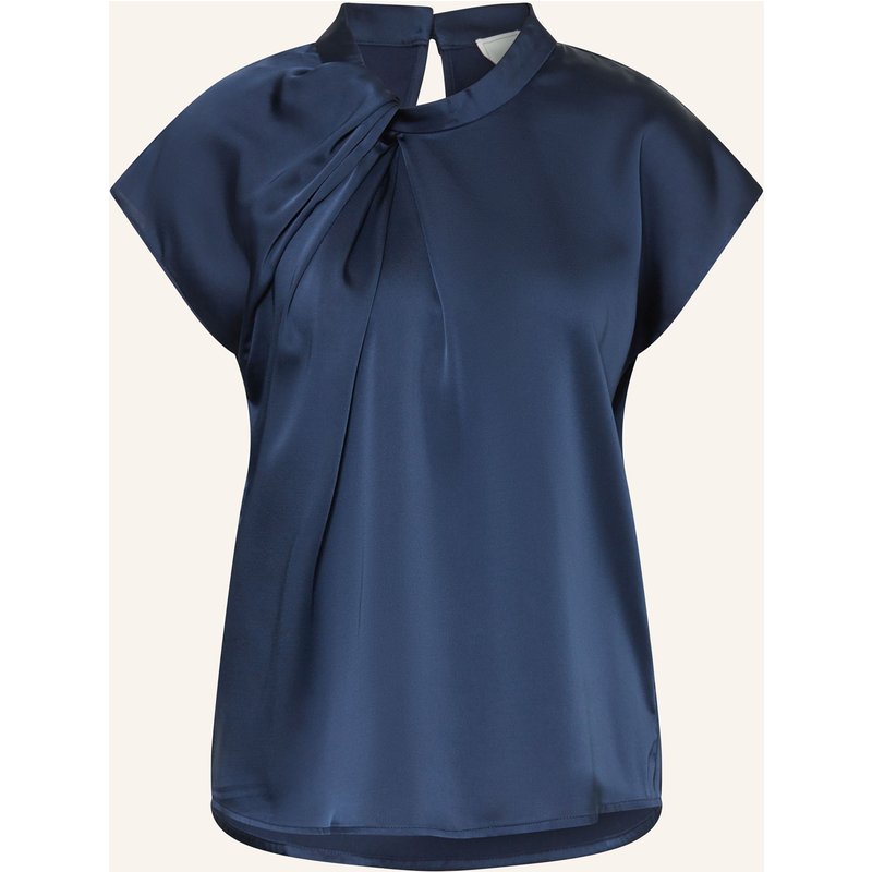 Neo Noir Blusenshirt Fleur Aus Satin blau