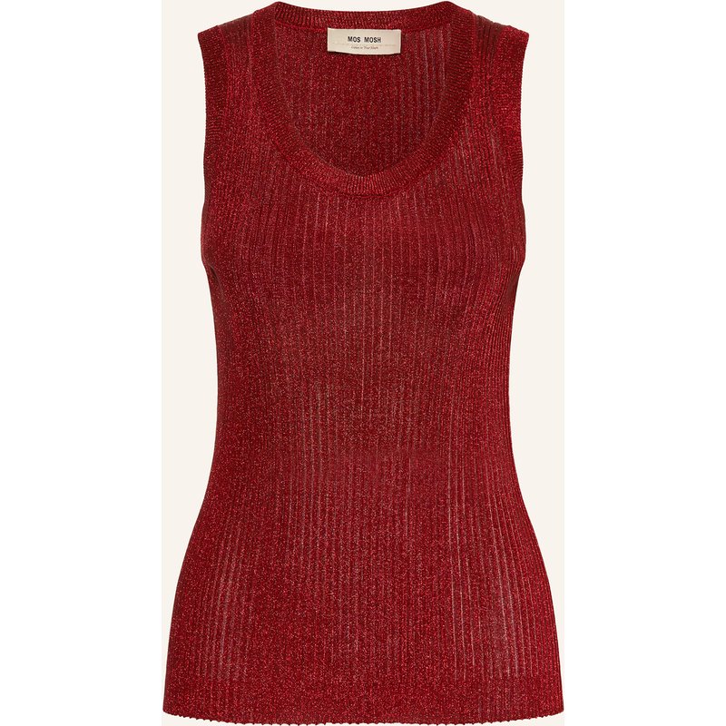 Mos Mosh Stricktop Mmrelana Mit Glanzgarn rot