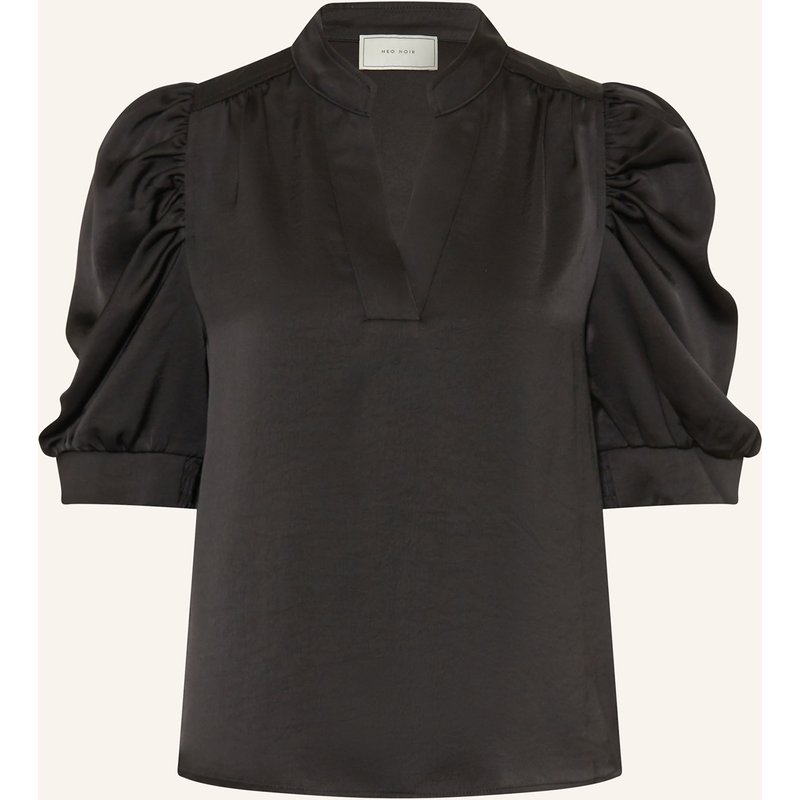 Neo Noir Blusenshirt Roella Aus Satin schwarz
