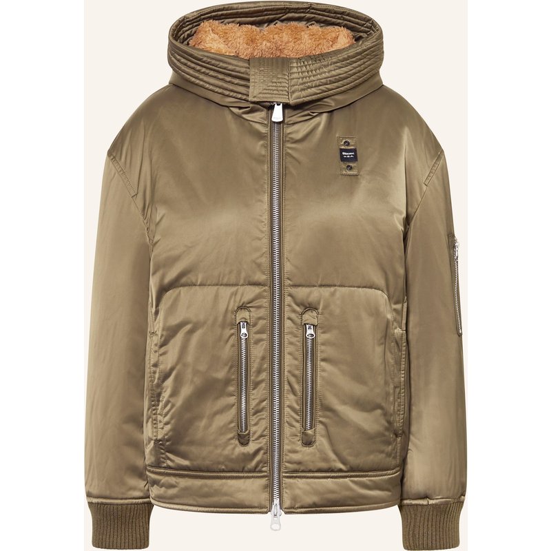 Blauer Jacke Nearen gruen