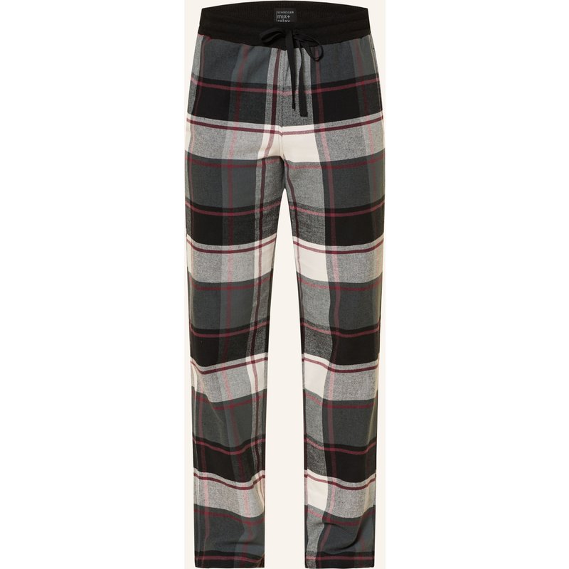 Schiesser Schlafhose Mix+Relax Aus Flanell schwarz