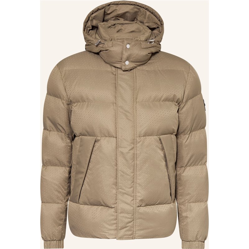 Boss Steppjacke Corbinian Mit Abnehmbarer Kapuze braun