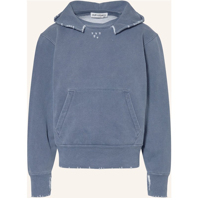 Our Legacy Hoodie Relic blau