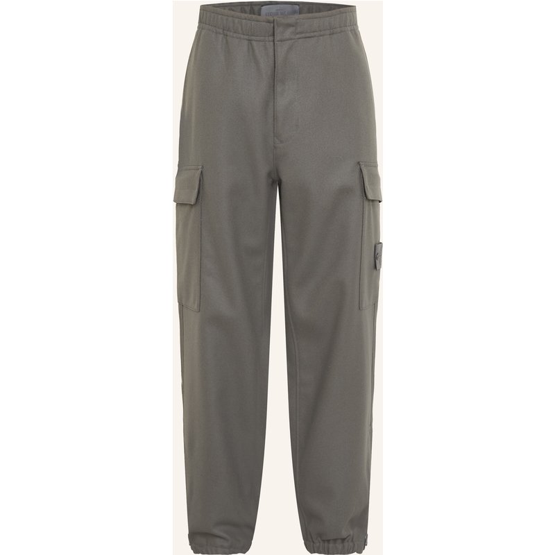 Stone Island Cargohose Ghost Aus Flanell grau