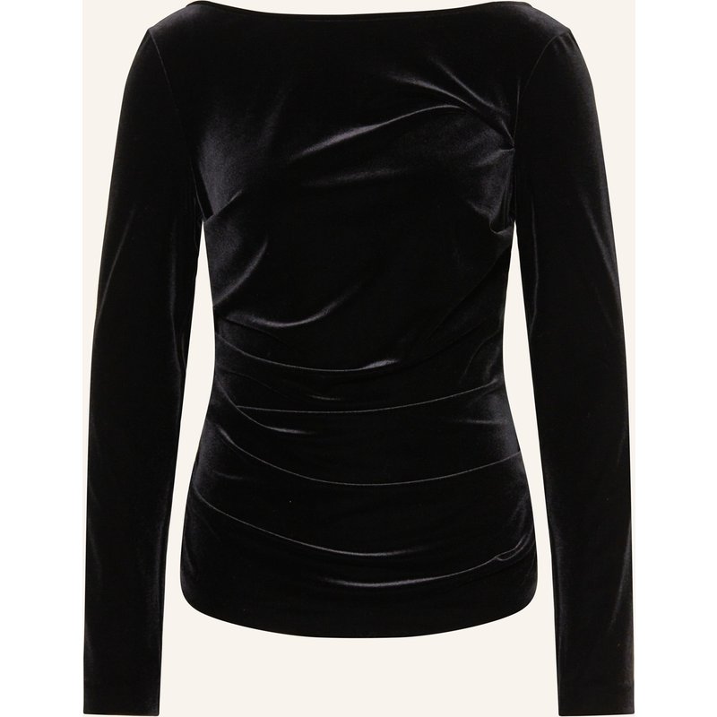 Talbot Runhof Longsleeve Aus Samt schwarz