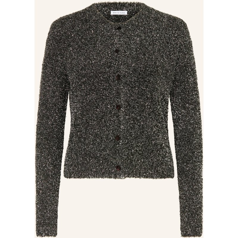 Mrs & Hugs Strickjacke Mit Glitzergarn schwarz