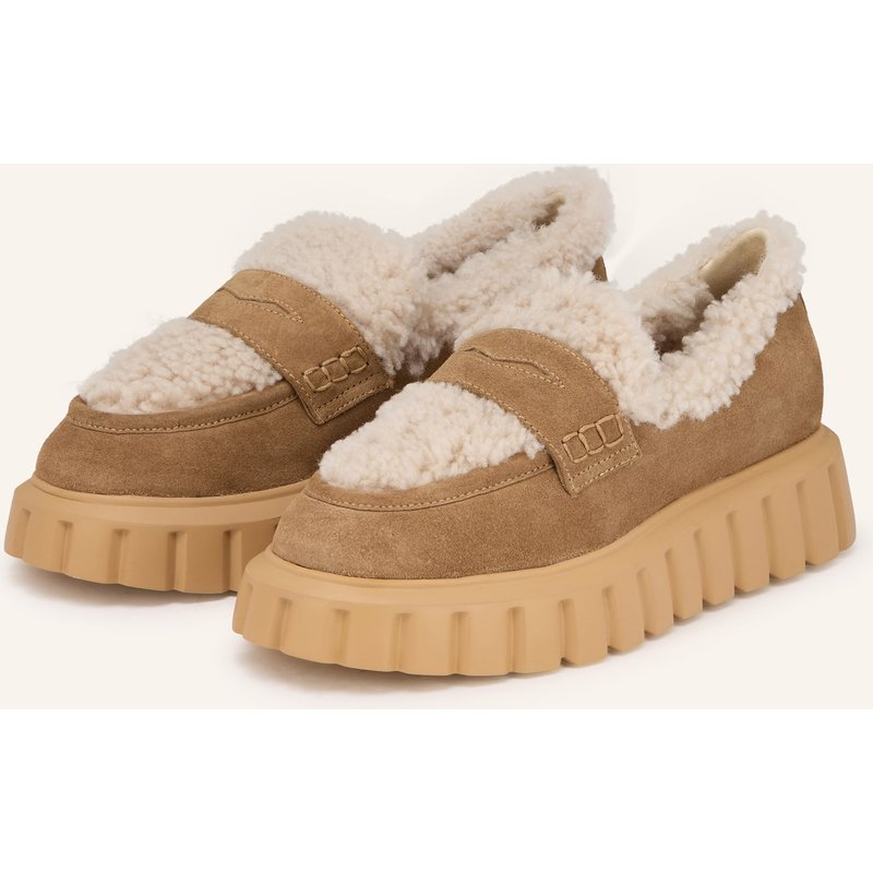 Voile Blanche Plateau-Loafer Grenelle braun