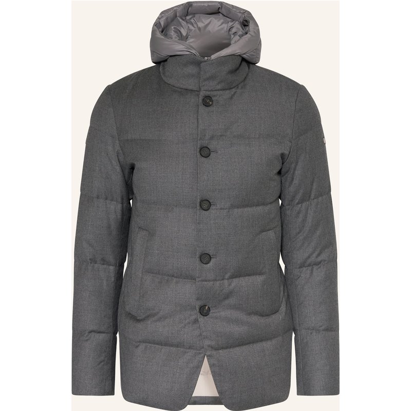 Duno Daunenjacke Bjorn Mit Herausnehmbarer Blende grau