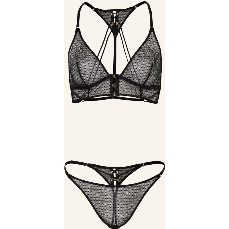 Aubade Set Secret Language: Triangel-Bh Und String schwarz