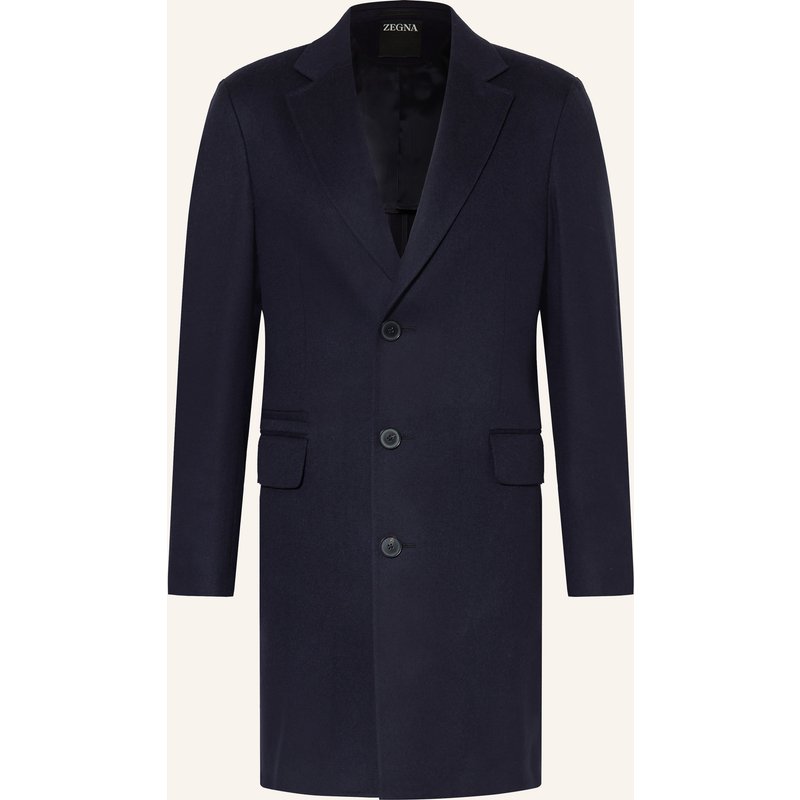 Zegna Wollmantel blau