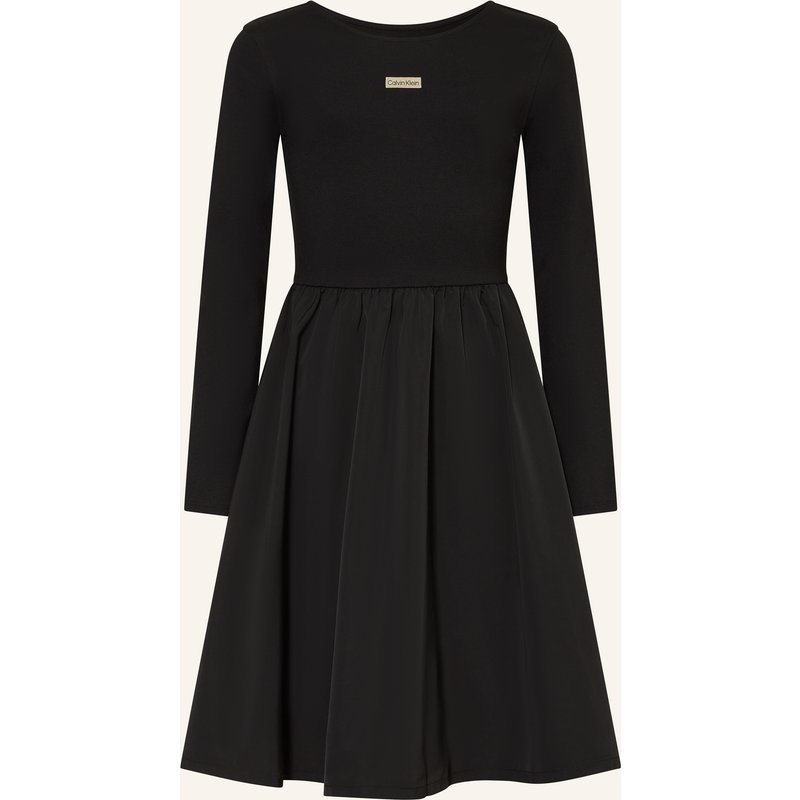 Calvin Klein Kleid Im Materialmix schwarz