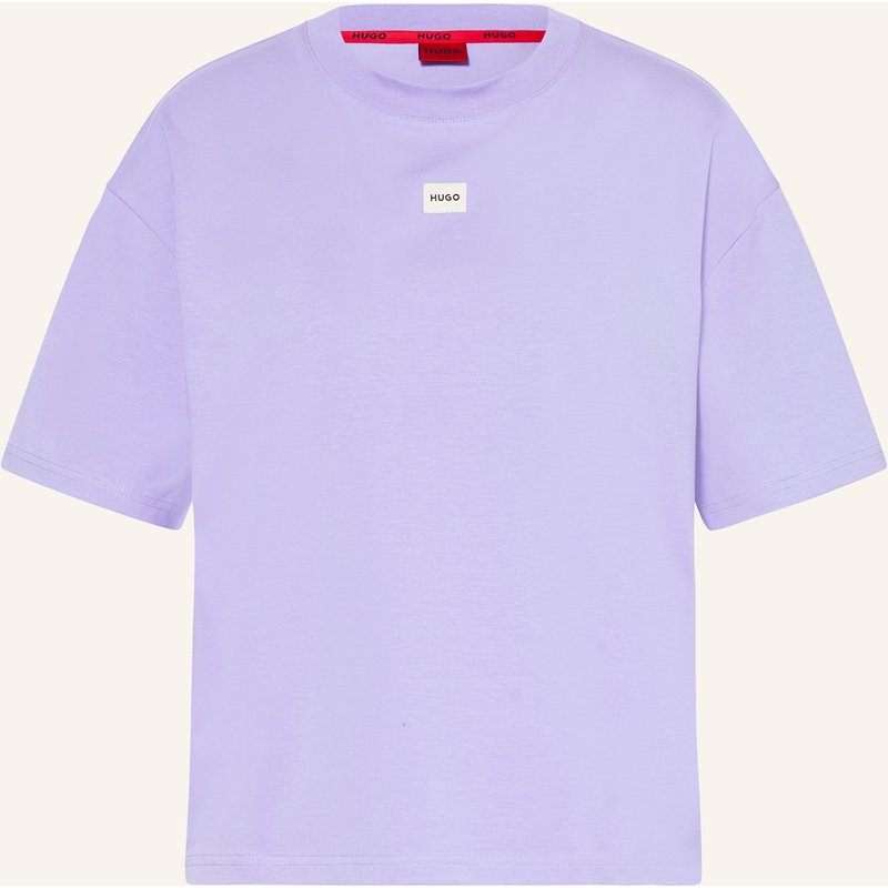 Hugo Lounge-Shirt Signature lila