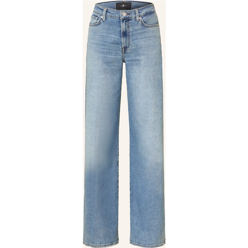 7 For All Mankind Wide Leg Jeans Lotta blau