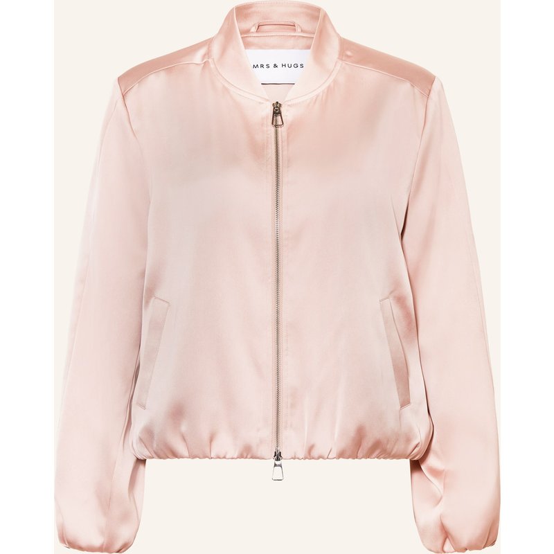 Mrs & Hugs Satinblouson rosa