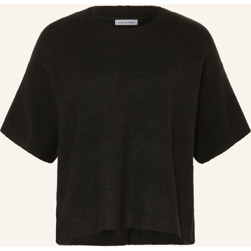 Mrs & Hugs Strickshirt schwarz