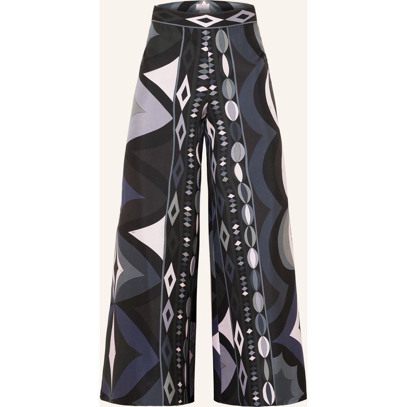Pucci Marlenehose Aus Seide schwarz
