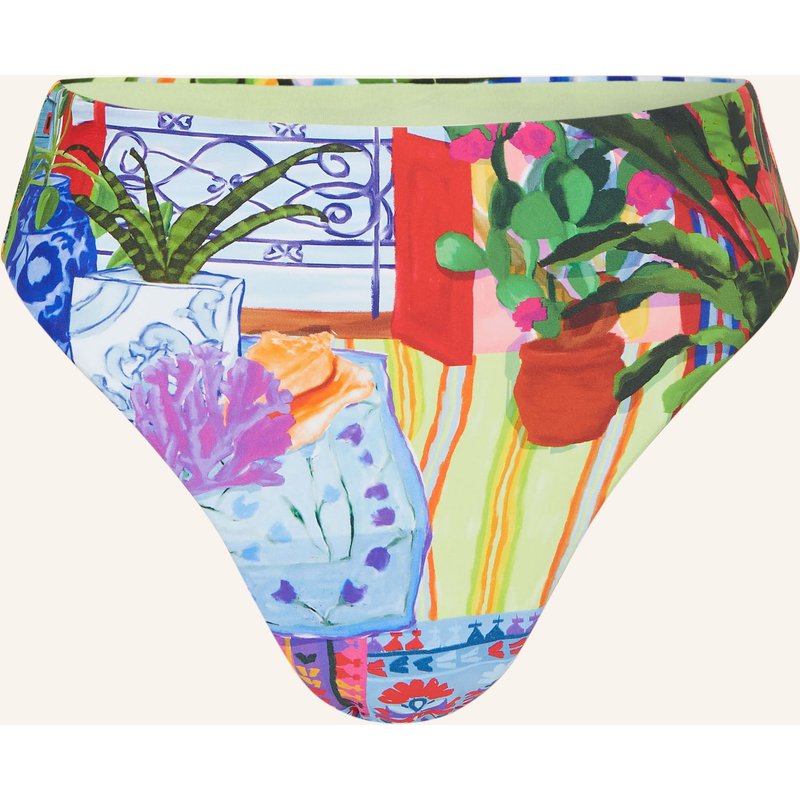 Seafolly Highwaist-Bikini-Hose La Boca blau
