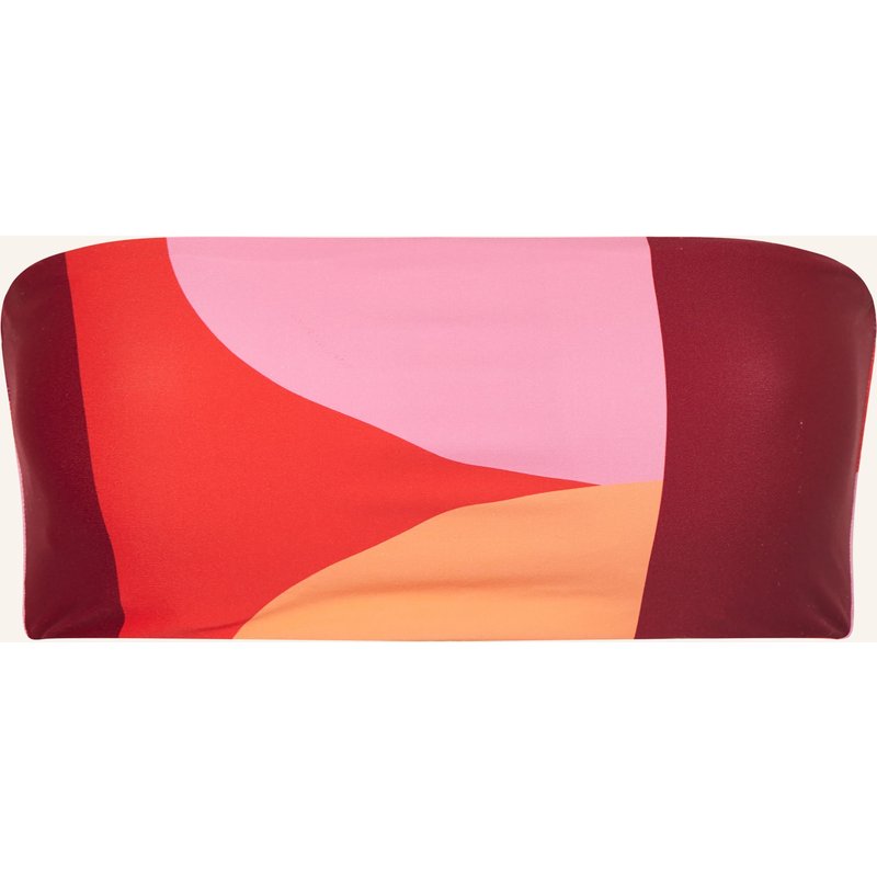 Seafolly Bandeau-Bikini-Top Sorrento Flame Zum Wenden rot