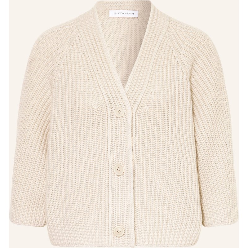 Iris Von Arnim Strickjacke Fallou Aus Cashmere Mit 3/4-Arm beige