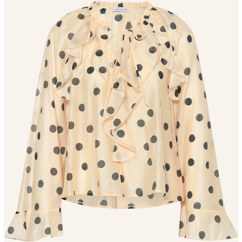 Mrs & Hugs Blusenshirt Mit Volants weiss